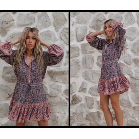 🚫SOLD🚫 NWOT Spell& The Gypsy jasmine play dress sz xs - Picture 8 of 8